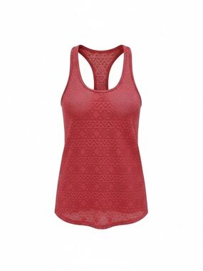 India Boutique Hot Pink Lace Knit Tank